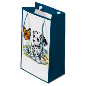 Petit Sac Cadeau Joli(e) ami(e) dalmate/papillon (Dos Angle)