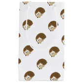 Petit Sac Cadeau Joli hérisson Brown (Devant)