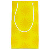 Petit Sac Cadeau Joli soleil jaune motif moderne plaisir lumineux (Devant)