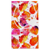 Petit Sac Cadeau Jolie aquarelle feuilles d'automne motif (Dos)