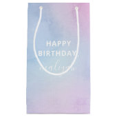 Petit Sac Cadeau Jolie aquarelle Pastel (Devant)