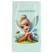 Petit Sac Cadeau Jolie fée de filles personnalisable (Devant)