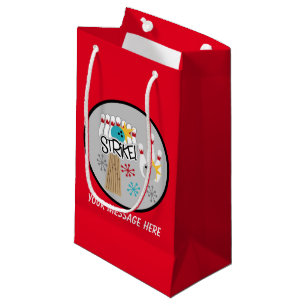 Petit Sac Cadeau Jolie fête de bowling