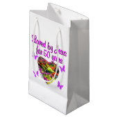 PETIT SAC CADEAU JOLIE PURPLE 50E ANNIVERSAIRE CONCEPTION (Devant Angle)