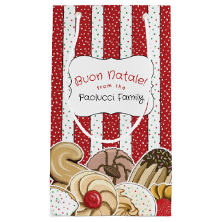 Petit Sac Cadeau Jolis biscuits italiens de fêtes