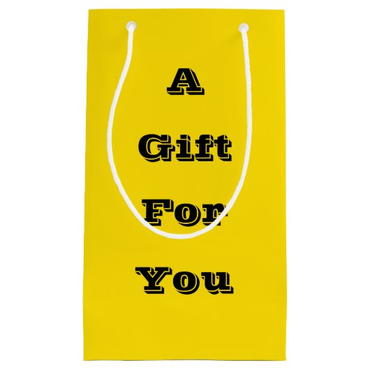 Petit Sac Cadeau Jouet en caoutchouc Jaune Automne Automne Chute Co (Devant)