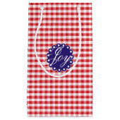 Petit Sac Cadeau Joy Fête de Noël maison (Devant)