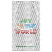 Petit Sac Cadeau Joy To The World Typographie Sweater (Dos)