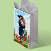 Petit Sac Cadeau Joyeuse fête du Premier Père Photo personnalisée e