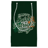 Petit Sac Cadeau Joyeuse Saint-Patrick vintage (Devant)