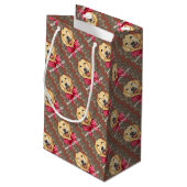 Petit Sac Cadeau Joyeuses fêtes de chien (Dos Angle)