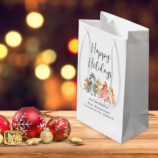 Petit Sac Cadeau Joyeuses Fêtes de Noël Entreprise