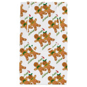 Petit Sac Cadeau Joyeuses vacances Gingerbread Homme garçon fille (Devant)