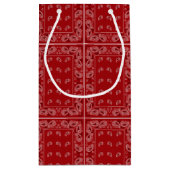 Petit Sac Cadeau Joyeux anniversaire Boots Red Cowboy & Bandana (Dos)