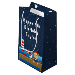 Petit Sac Cadeau Joyeux anniversaire de la Marine et de la Rouge
