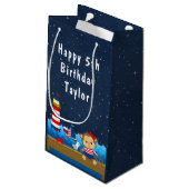 Petit Sac Cadeau Joyeux anniversaire de la Marine et de la Rouge (Dos Angle)