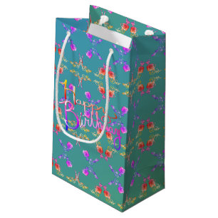 Petit Sac Cadeau "Joyeux anniversaire !" Faberge