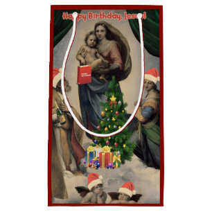Petit Sac Cadeau Joyeux anniversaire, Jésus ! Remake drôle de