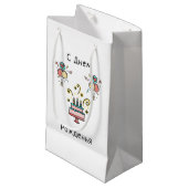 Petit Sac Cadeau Joyeux anniversaire | Joyeux anniversaire (Devant Angle)