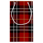 Petit Sac Cadeau Joyeux Anniversaire Tartan Plaid (Dos)