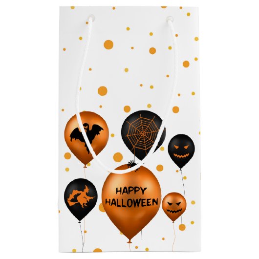 Petit Sac Cadeau Joyeux Ballons du parti Halloween (Dos)