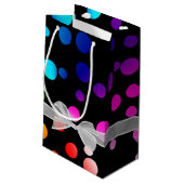 Petit Sac Cadeau Joyeux bow d'anniversaire sur les points (Dos Angle)