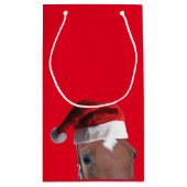 Petit Sac Cadeau Joyeux Cheval de Noël (Dos)