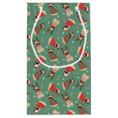 Petit Sac Cadeau Joyeux Chiens de Carlin Woofmas (Dos)