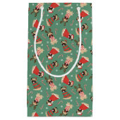 Petit Sac Cadeau Joyeux Chiens de Carlin Woofmas (Devant)