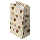 Petit Sac Cadeau Joyeux Chiens de Pâques (Devant Angle)