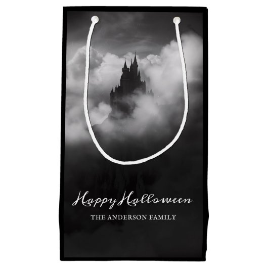 Petit Sac Cadeau Joyeux Halloween Éffrayant Castle Party (Devant)