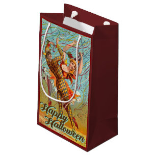 Petit Sac Cadeau Joyeux Halloween vintage en train de danser en cos