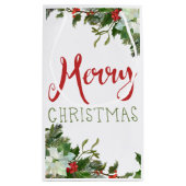 Petit Sac Cadeau Joyeux Noël de verdure (Dos)