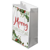 Petit Sac Cadeau Joyeux Noël de verdure (Dos Angle)