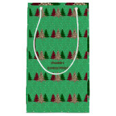 Petit Sac Cadeau Joyeux Noël moderne & élégant (Devant)