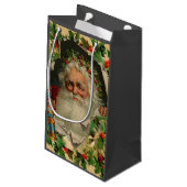 Petit Sac Cadeau Joyeux Noël Père Noël classique antique (Dos Angle)