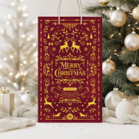 Joyeux Noël Rouge Fée Motif Cadeau