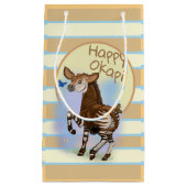 Petit Sac Cadeau Joyeux Okapi ! (Devant)