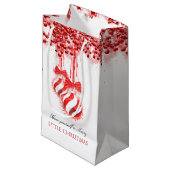 Petit Sac Cadeau Joyeux petit Noël aquarelle Splash (Devant Angle)