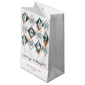 Petit Sac Cadeau Joyeux rouge et Noël scandinave (Devant Angle)