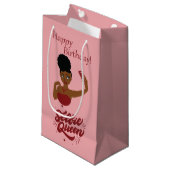 Petit Sac Cadeau Joyeux Selfie Queen pour l'anniversaire ! (Devant Angle)