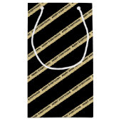 Petit Sac Cadeau Joyeux tout Parties scintillant Vacances Cadeau pe (Dos)