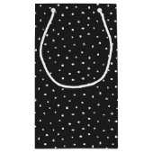 Petit Sac Cadeau Joyeux Zipper Anniversaire En Pois (Dos)