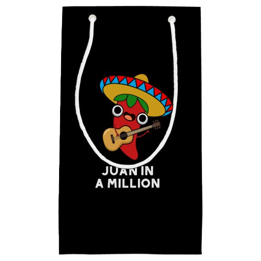 Petit Sac Cadeau Juan Dans Un Million Drôle Mexicain Chili Pun Dark (Devant)
