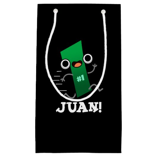 Petit Sac Cadeau Juan Funny Mexicain Numéro Un Pun Dark BG (Devant)