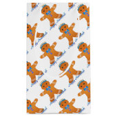 Petit Sac Cadeau Judaïque Hanoukka Gingerbread Homme Menorah (Dos)