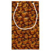 Petit Sac Cadeau Jumble de Jack-o-Lanterns (Dos)