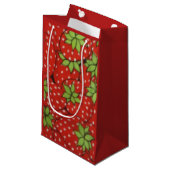 Petit Sac Cadeau Juste des fraises (Devant Angle)