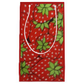 Petit Sac Cadeau Juste des fraises (Devant)