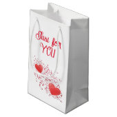 Petit Sac Cadeau Juste pour vous Coeurs rouges Saint Valentin (Dos Angle)